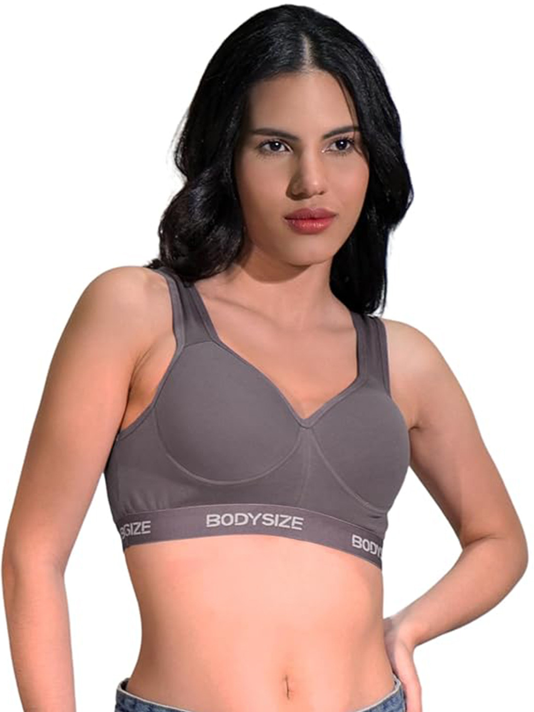 BODYSIZE Full Coverage Heavily Padded Dry Fit Workout Bra