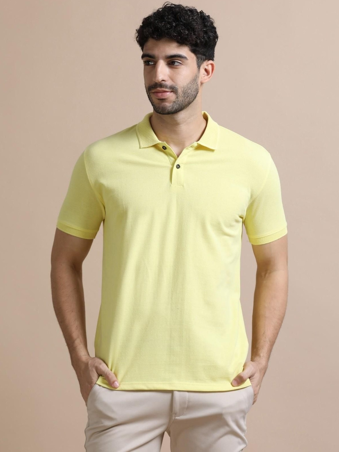 SHOWKEY Men Polo Collar SUSTAINABLE T-shirt