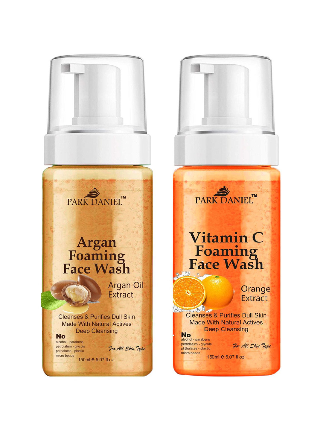 Park Daniel Argan Foaming Face Wash With Argan Oil Extract - 150 ml