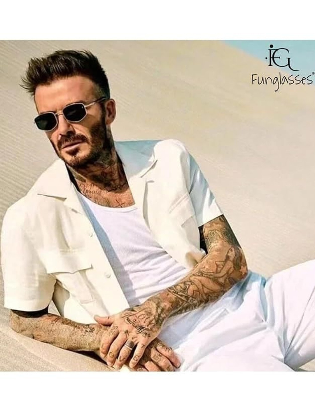 Arzonai Unisex Full Rim Sunglasses MA-98020-GOLD-BLACK-J