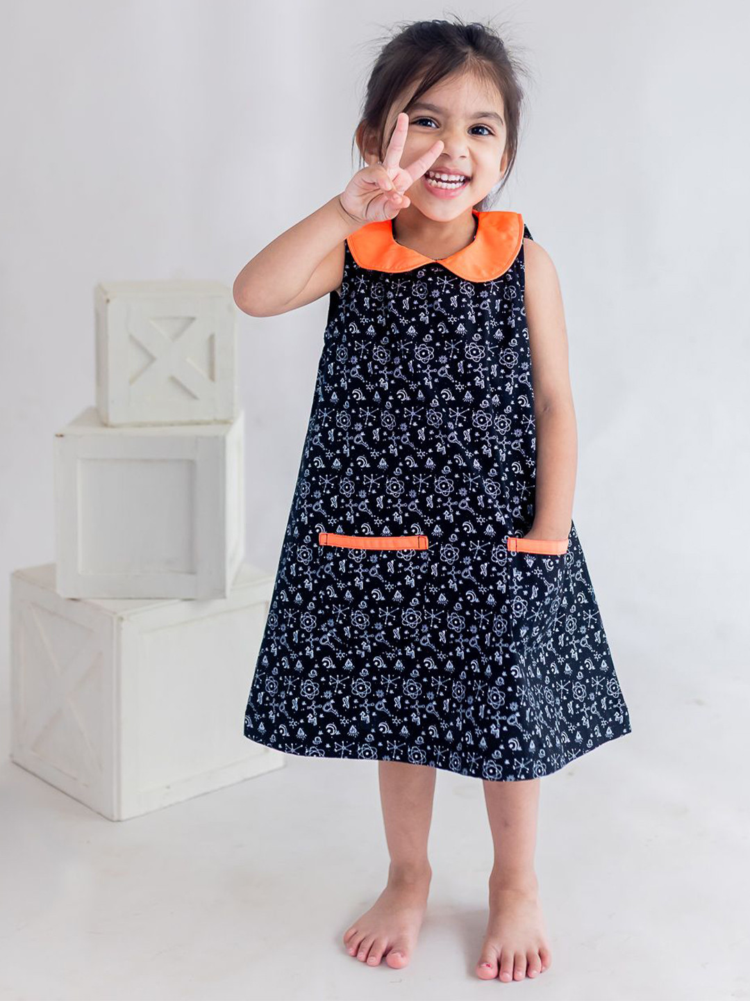 Soleilclo Print A-Line Dress