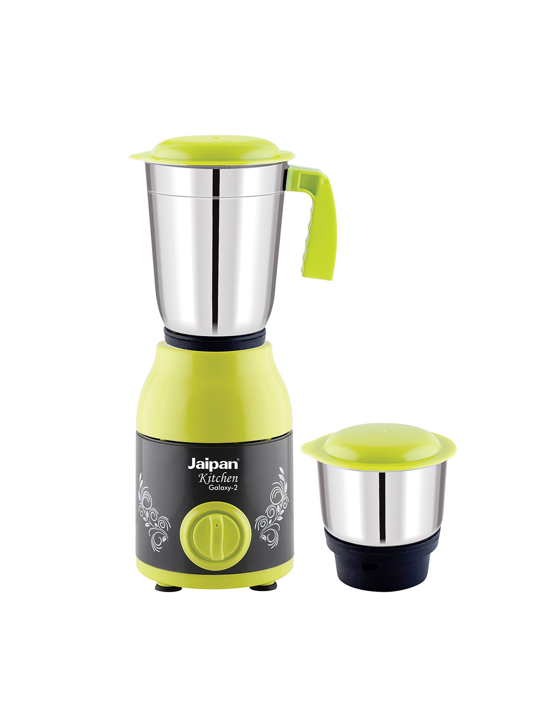 Jaipan Kitchen Galaxy-2 Green Stainless Steel Powerful Motor 2 Jars Wet and Dry Grinder-550W
