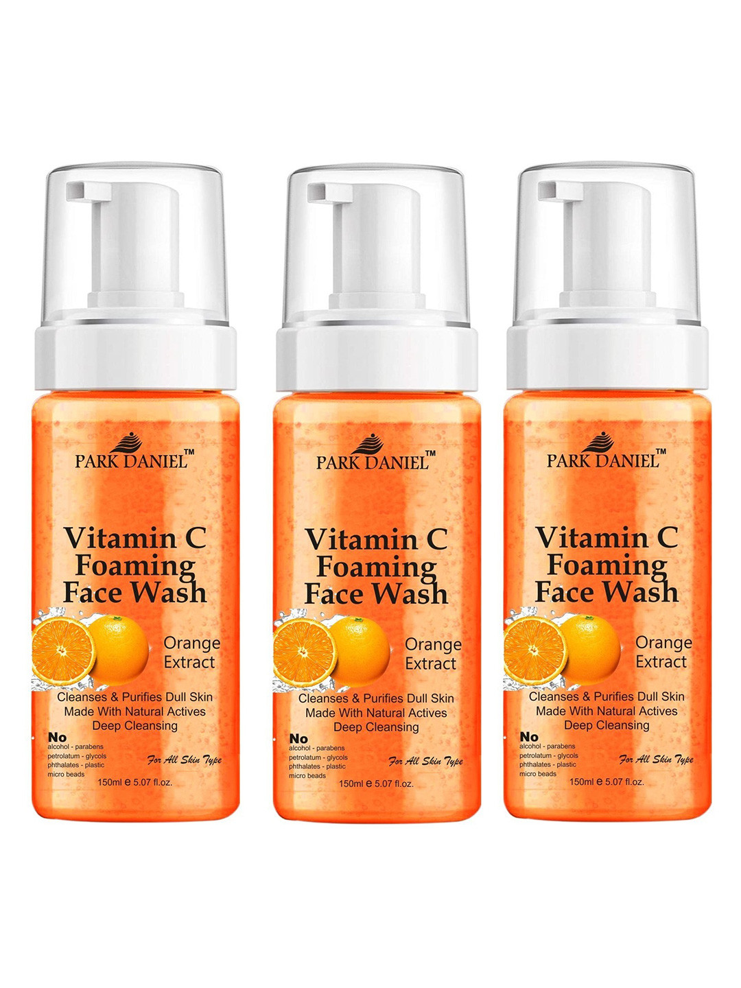 Park Daniel Vitamin C Foaming Face Wash With Orange Extract - 150 ml