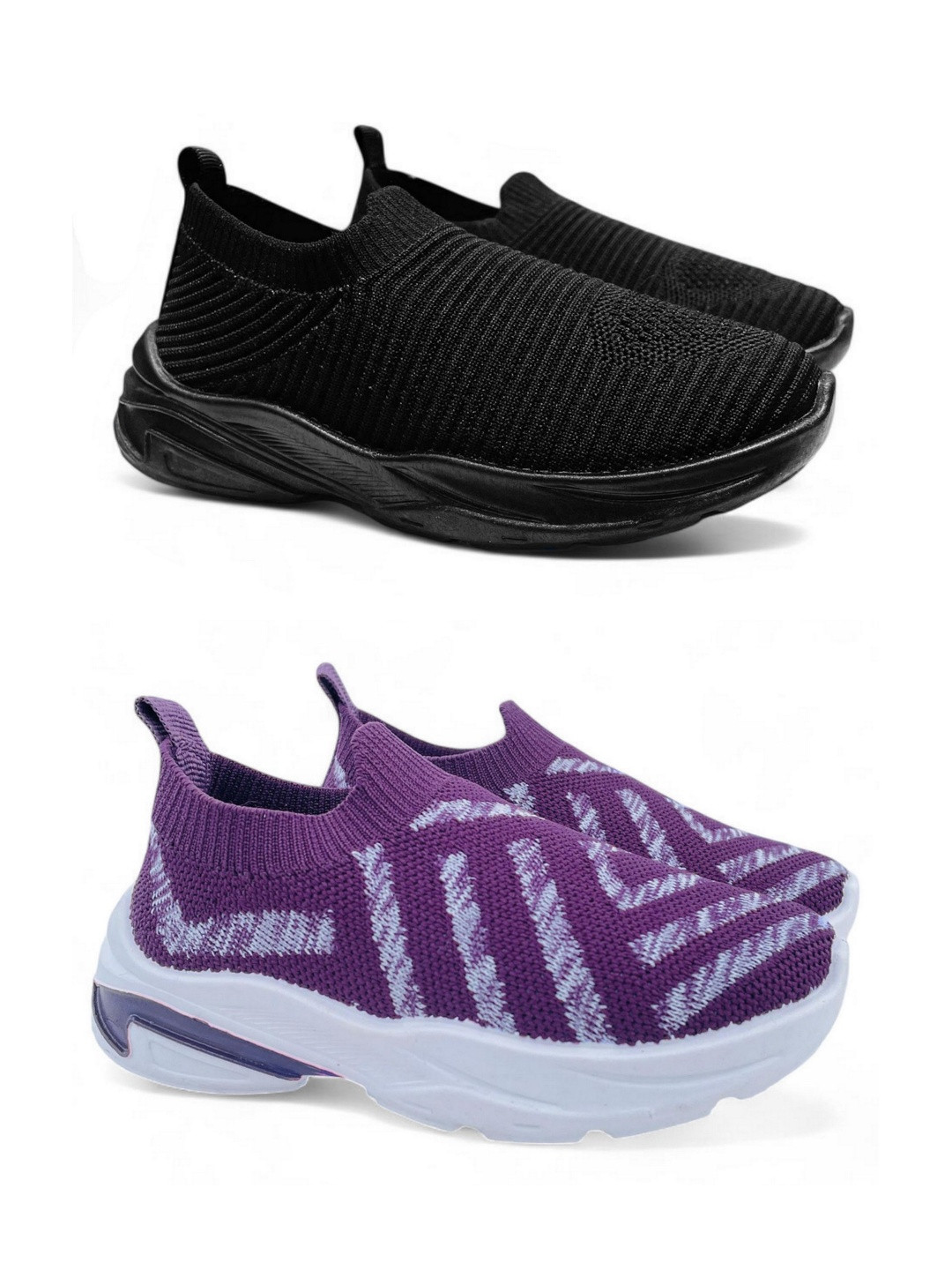FABBMATE Kids Set Of 2 Printed Sneakers