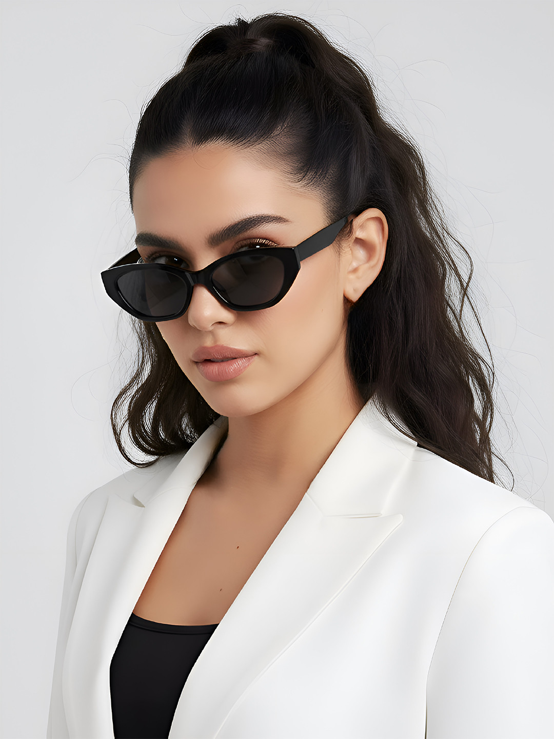PERKEY Women Oval Sunglasses WithUV Protected Lens PRKY0020-C1