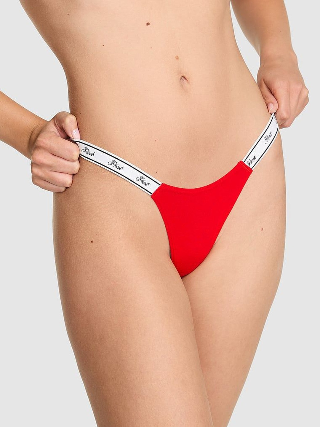 Victoria's Secret PINK Women Inner Elastic High-Rise Thong Briefs