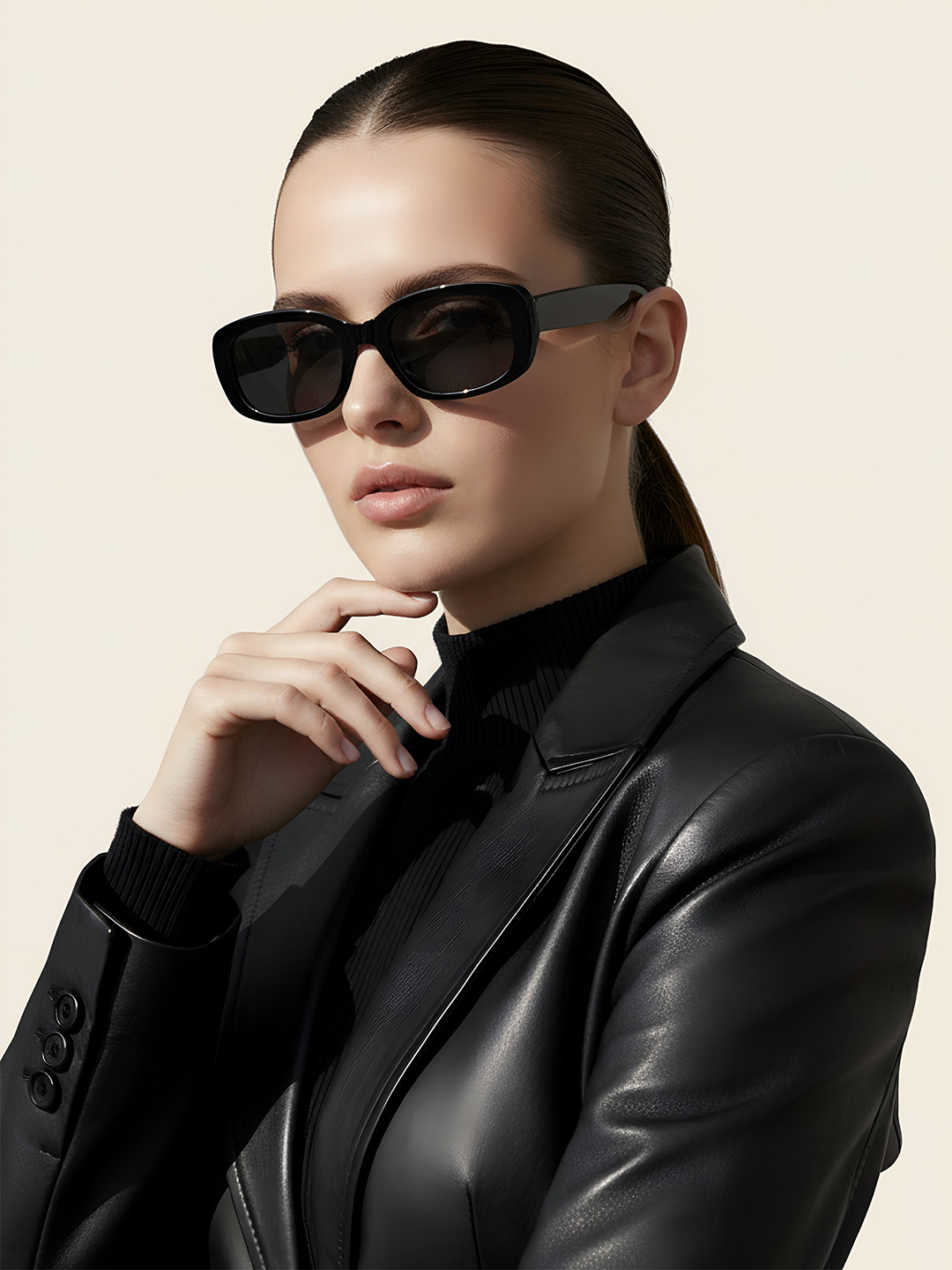 PERKEY Women UV Protected Lens Rectangle Sunglasses with PRKY0019-C1