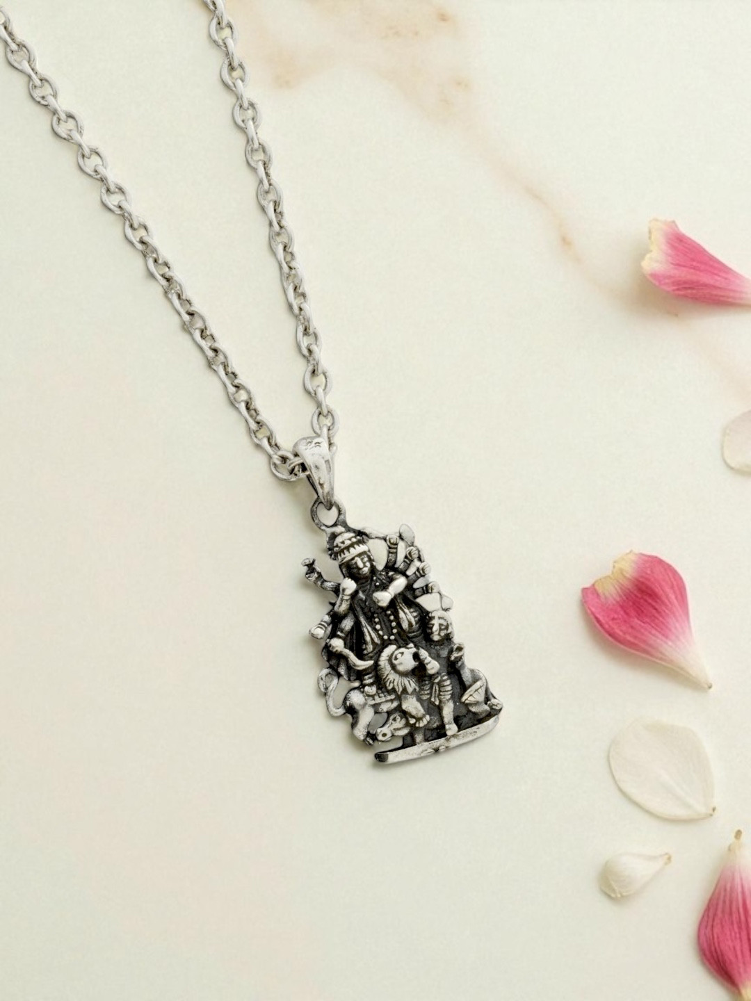 Azita 925 Sterling Silver Unisex Kaali Maa pendant