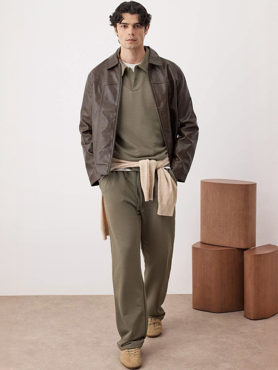 Trendyol Polo Collar Long Sleeves T-Shirt With Trouser