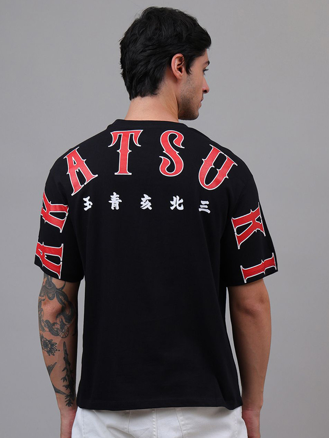 Free Authority Men Akatsuki Printed Oversized T-Shirt