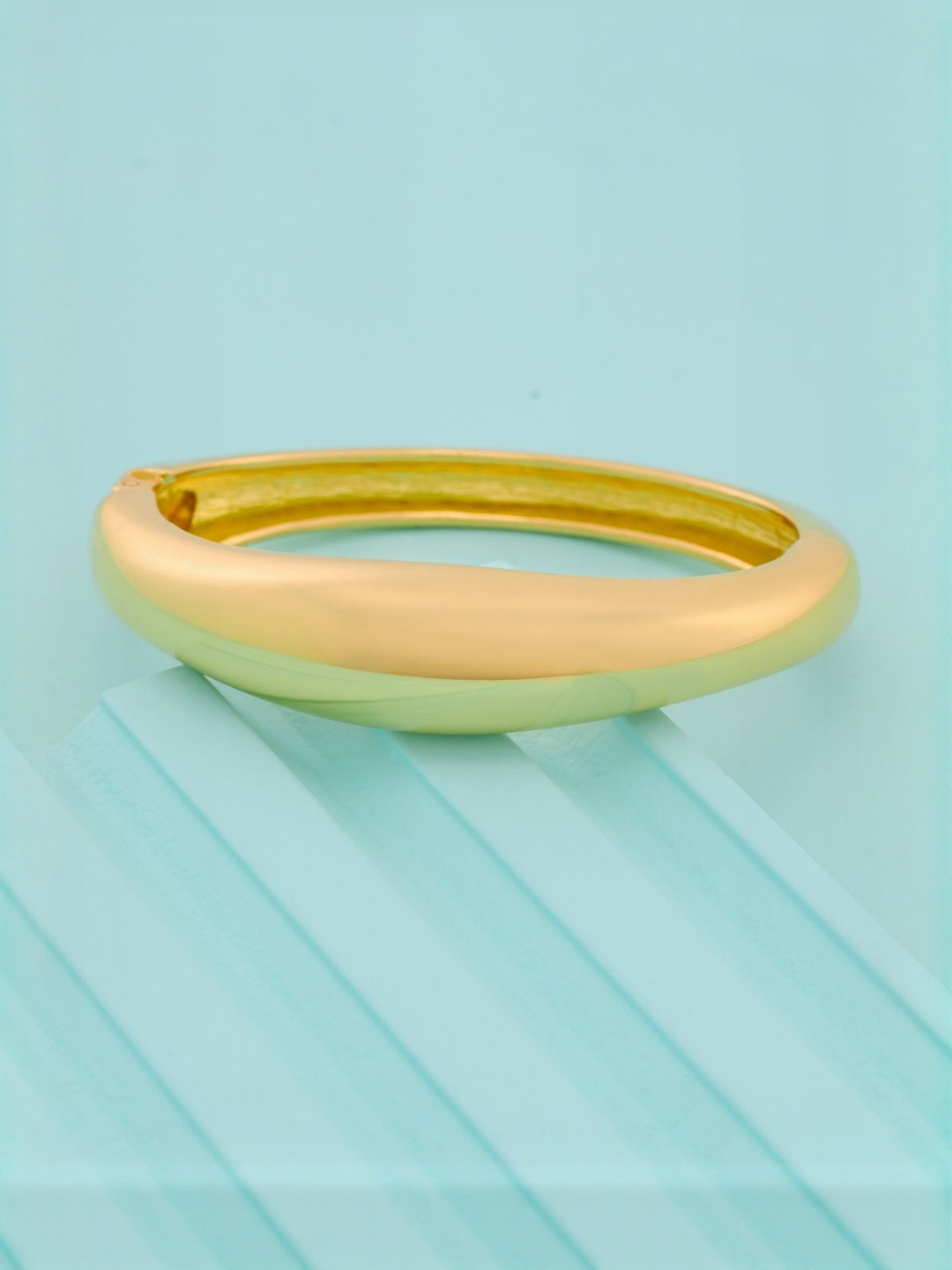 Kushal's Fashion Jewellery Gold-Plated Cuff Bracelet