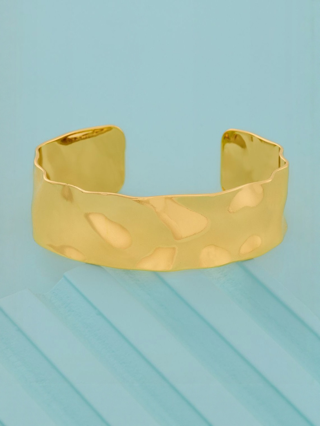 Kushal's Fashion Jewellery Gold-Plated Cuff Bracelet