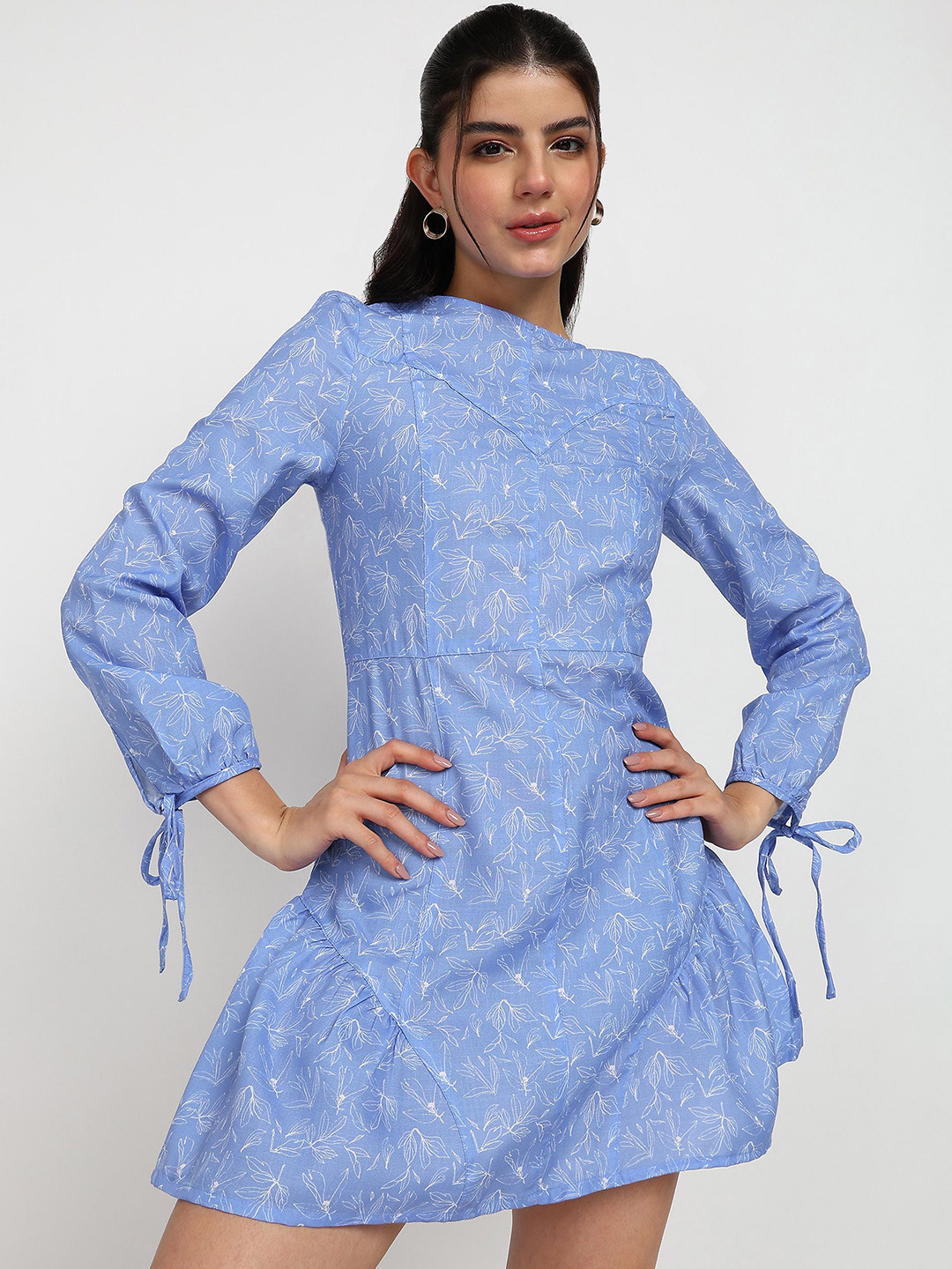 Asami Floral Print A-Line Dress