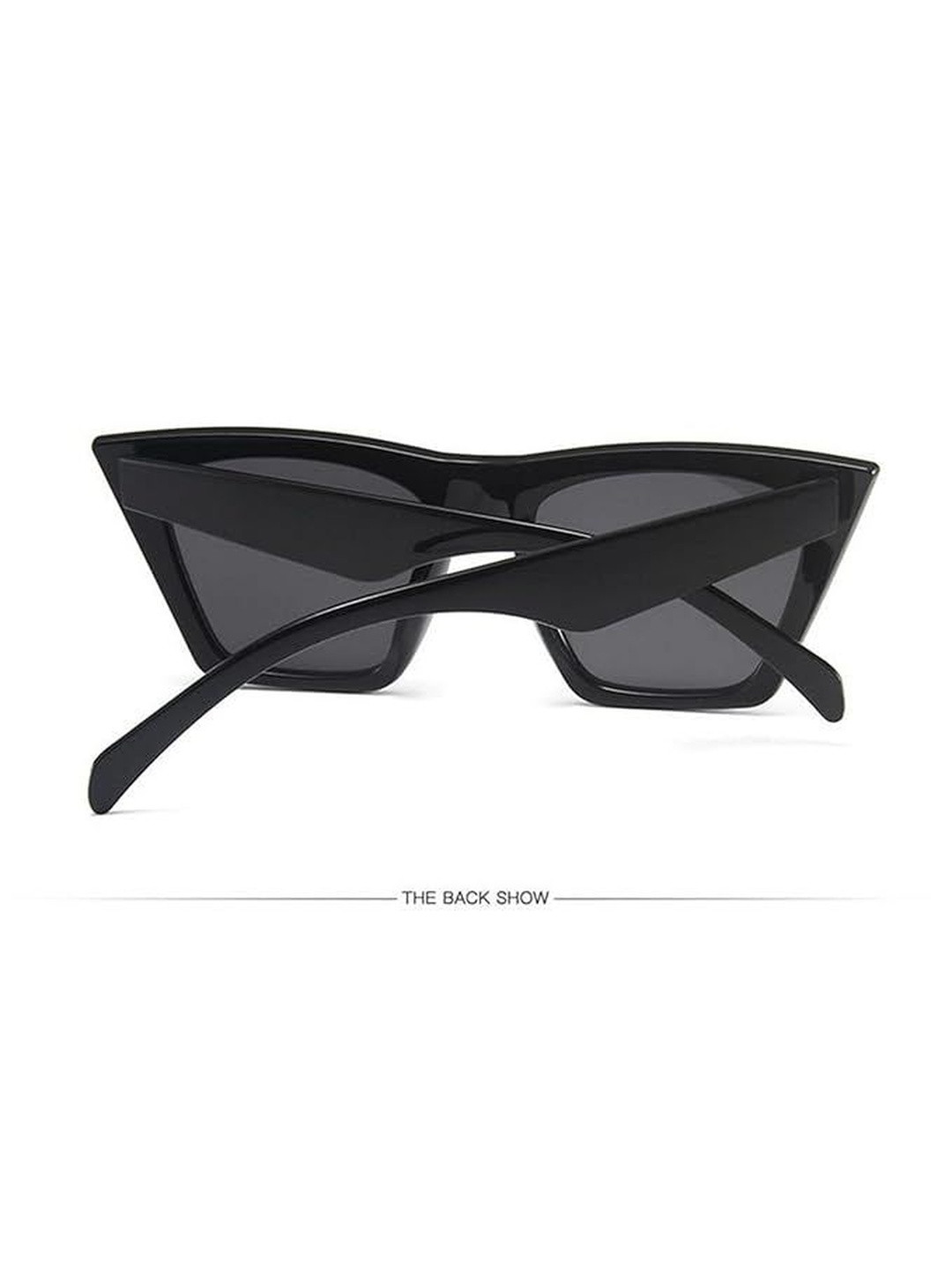 Arzonai Unisex Oversized Sunglasses MA-98501-BLACK-BLACK-F