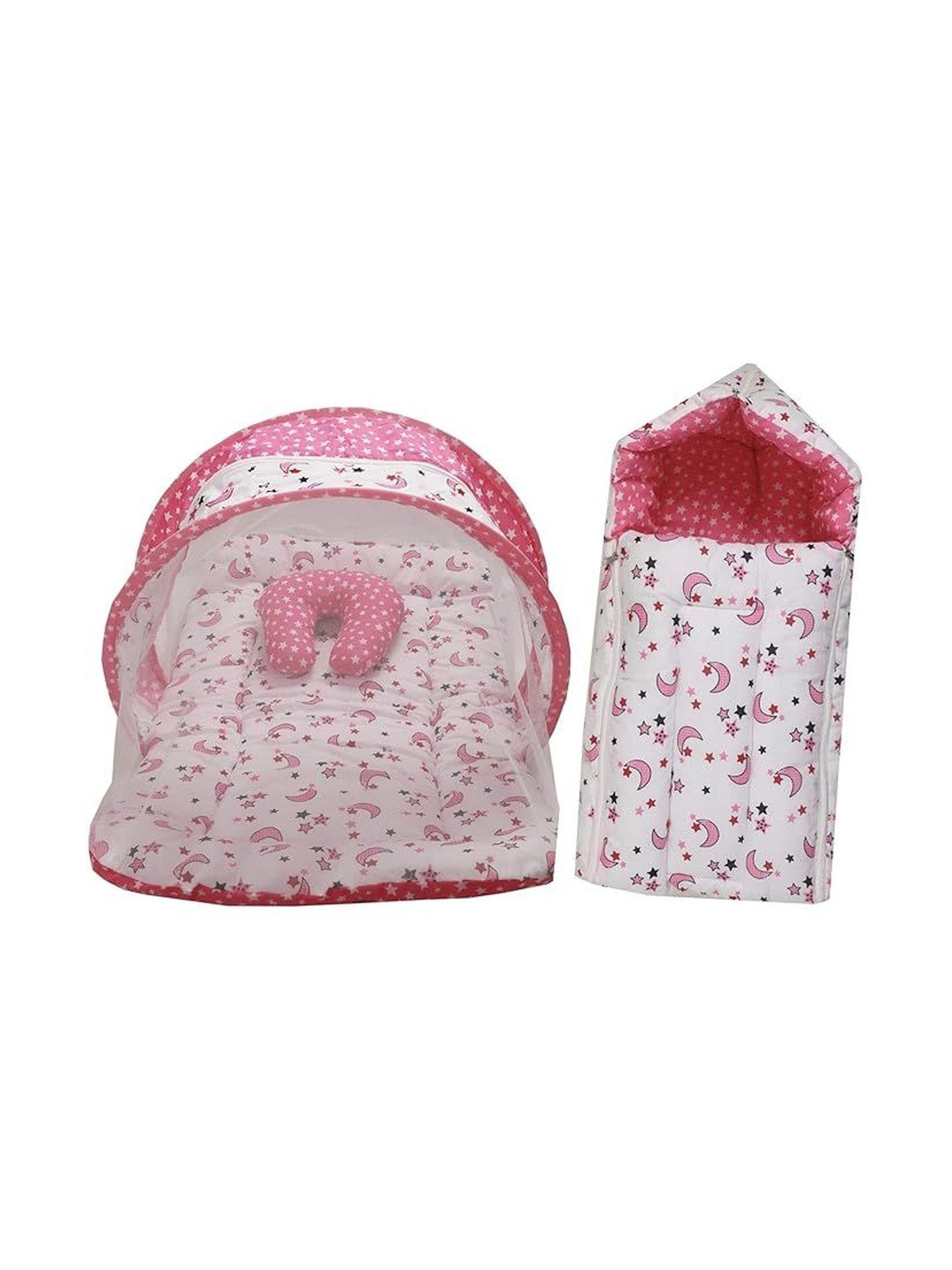 Fareto Infants Printed Cotton Sleeping Essential  Baby Bed Set