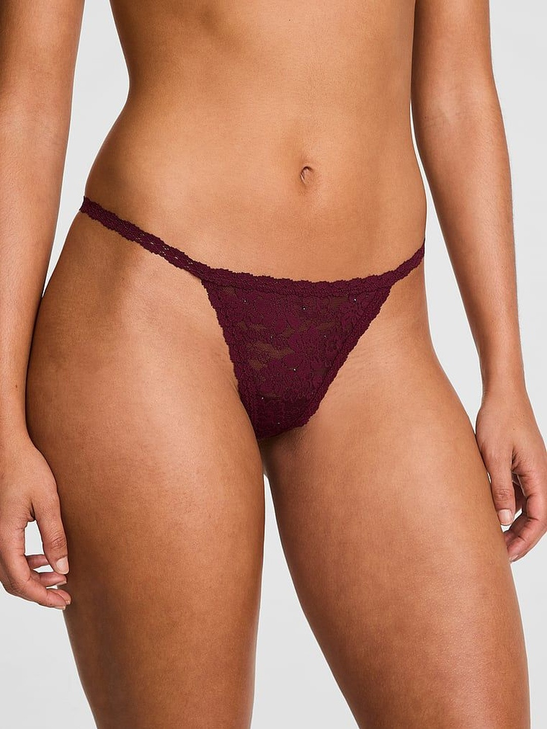 Victoria's Secret  Women Floral Low-Rise Thongs Briefs
