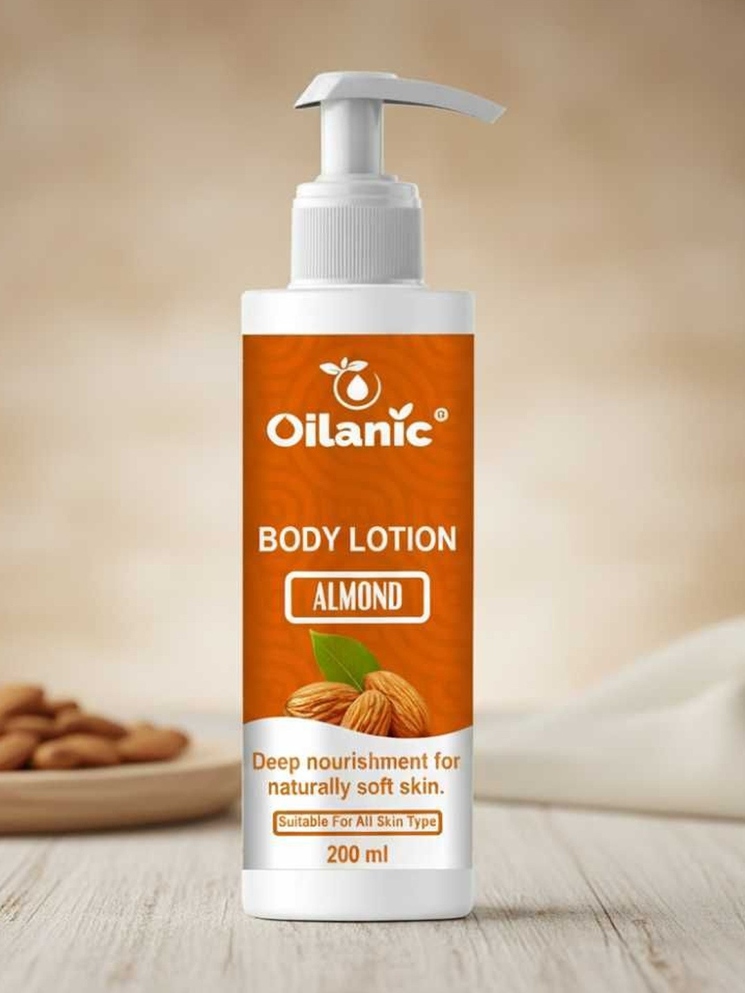 Oilanic Almond Body Lotion For Deep Nourishment - 200 ml
