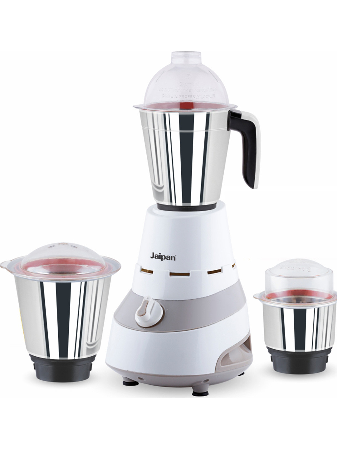 Jaipan Master Chef Grey Stainless Steel Powerful Motor with Overload Protection 3 Jars Wet and Dry Grinder-750W