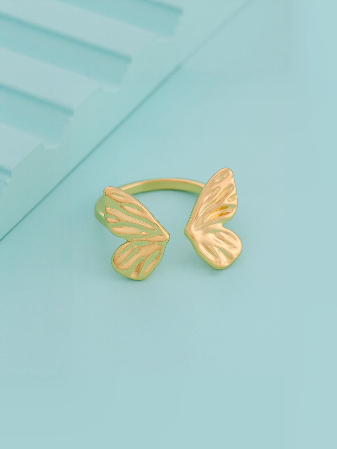 Kushal's Fashion Jewellery Women Gold-Plated Trendy Finger Ring