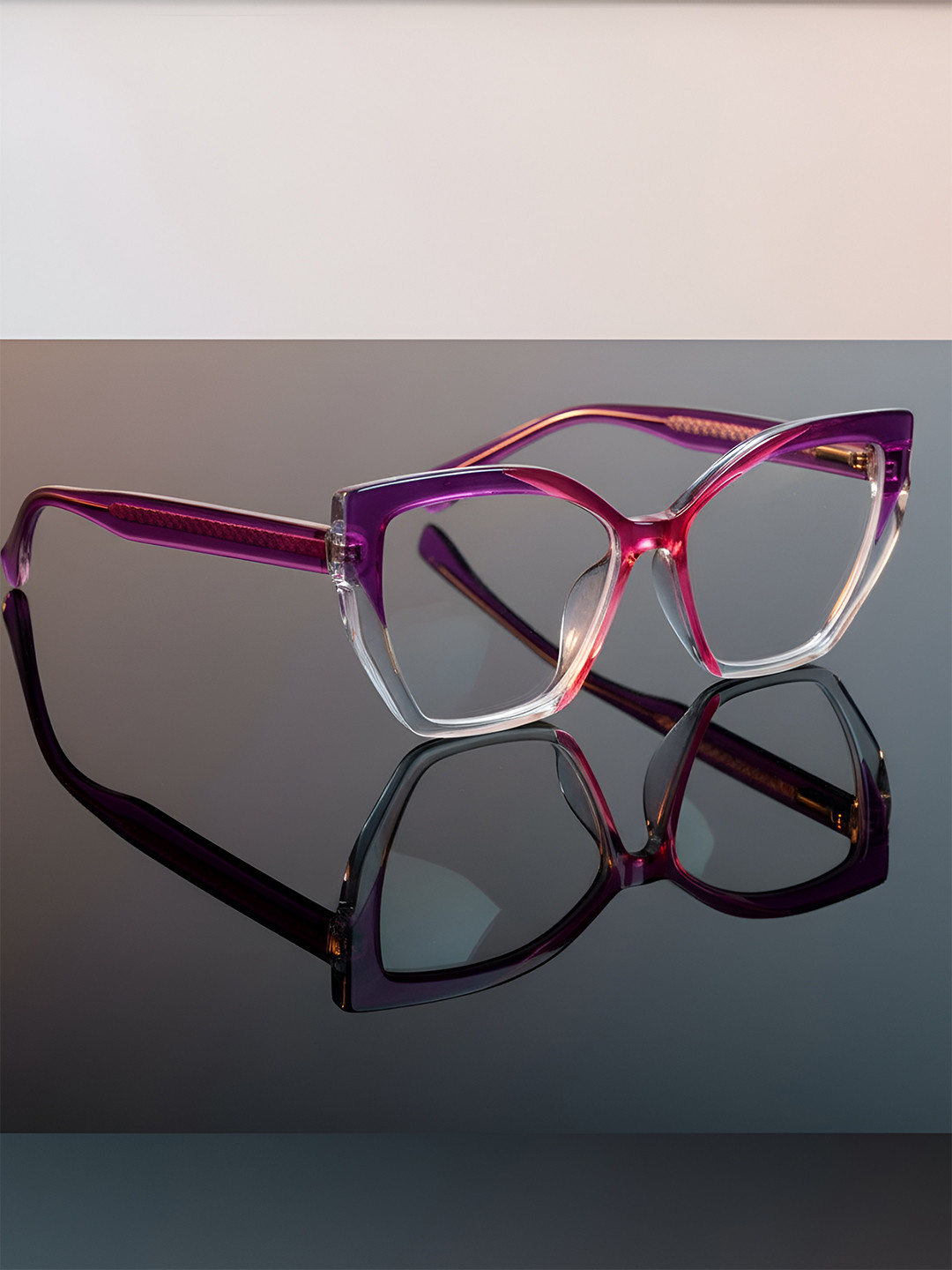 PERKEY Women Cat Eye Blue Light Blocking Spectacle Frames OPTL0011-C3