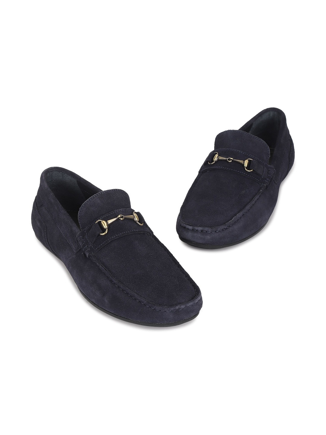 Woodland Men Suede Driving Horsebit Loafers