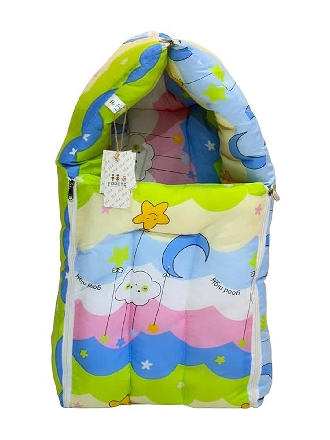 Fareto Infants Printed Pure Cotton 3 In 1 Baby Bedding Sets