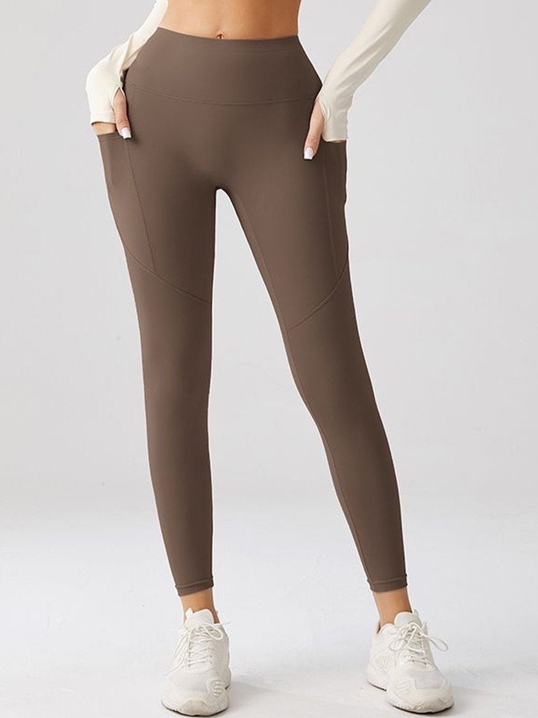 XFyt High-Rise Yoga Pants Ankle-Length Tights