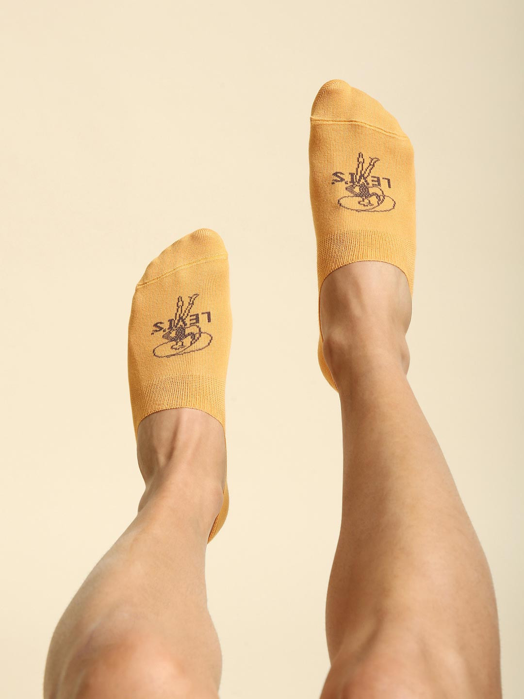 Levis Men Pack Of 3 Patterned Cotton Stretch Anti-Slip Shoe Liners Socks