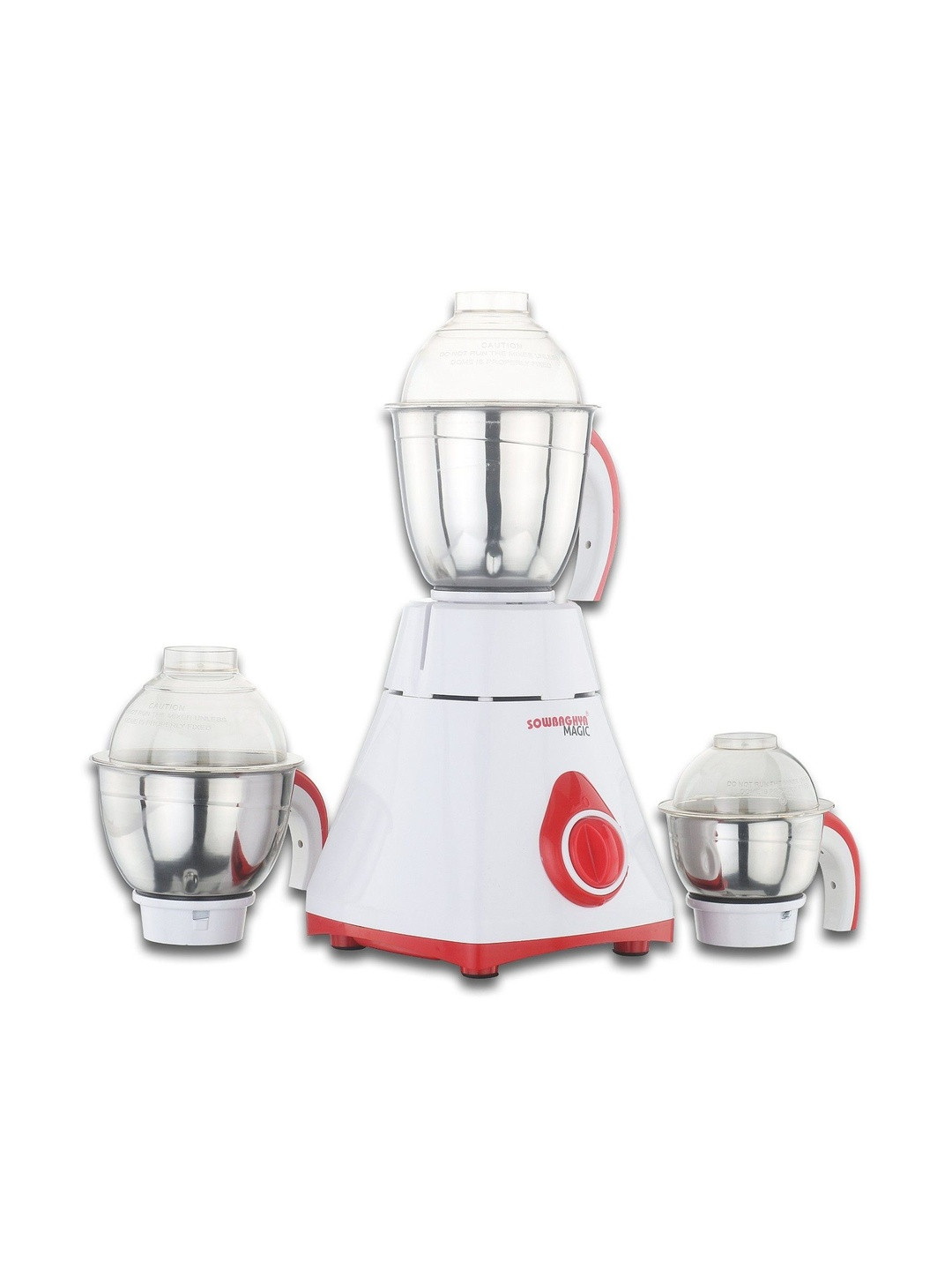 sowbhagya White Stainless Steel Portable Wet Grinding 3 Jars Wet And Dry Grinder 750W