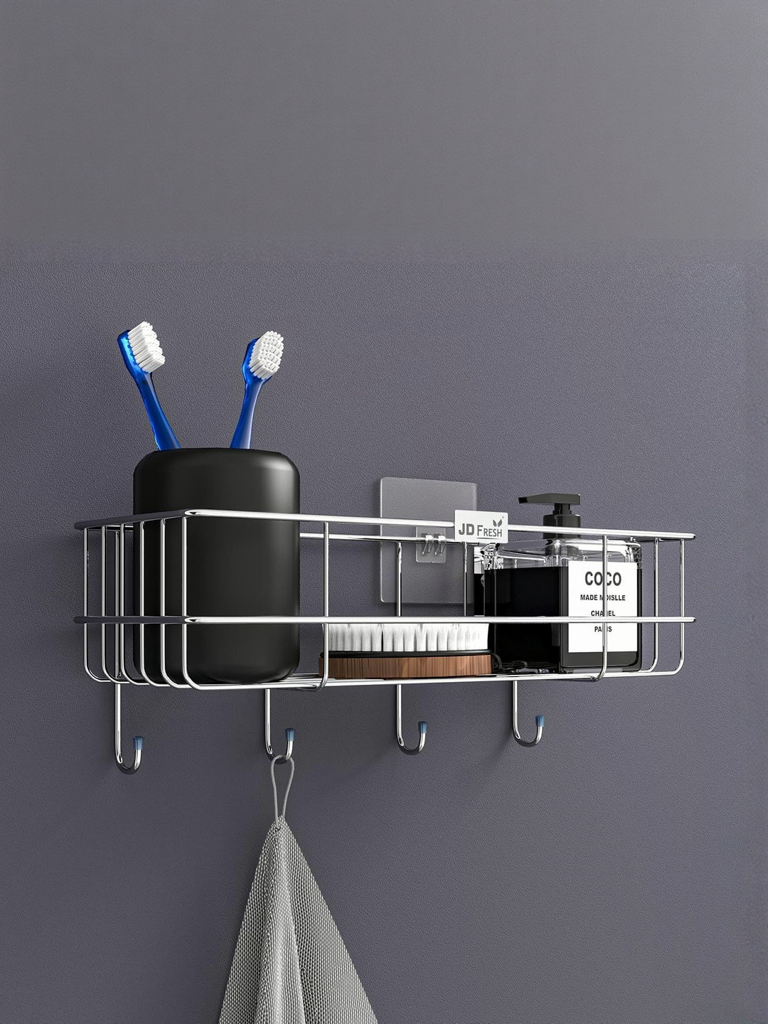 JD FRESH Silver-Toned Water Resistant Multi-Utility Organisers