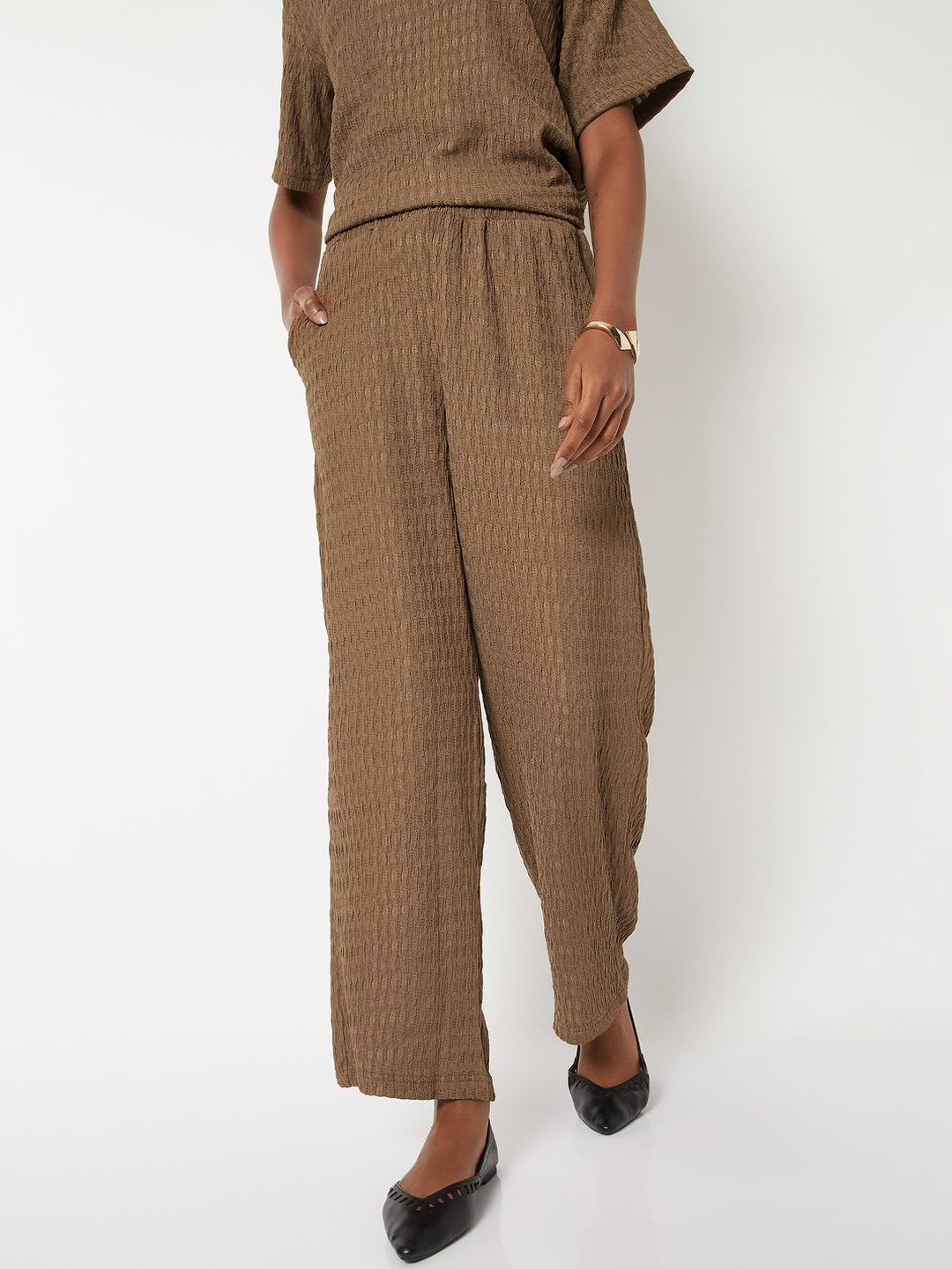 max Women Printed Chinos Trousers