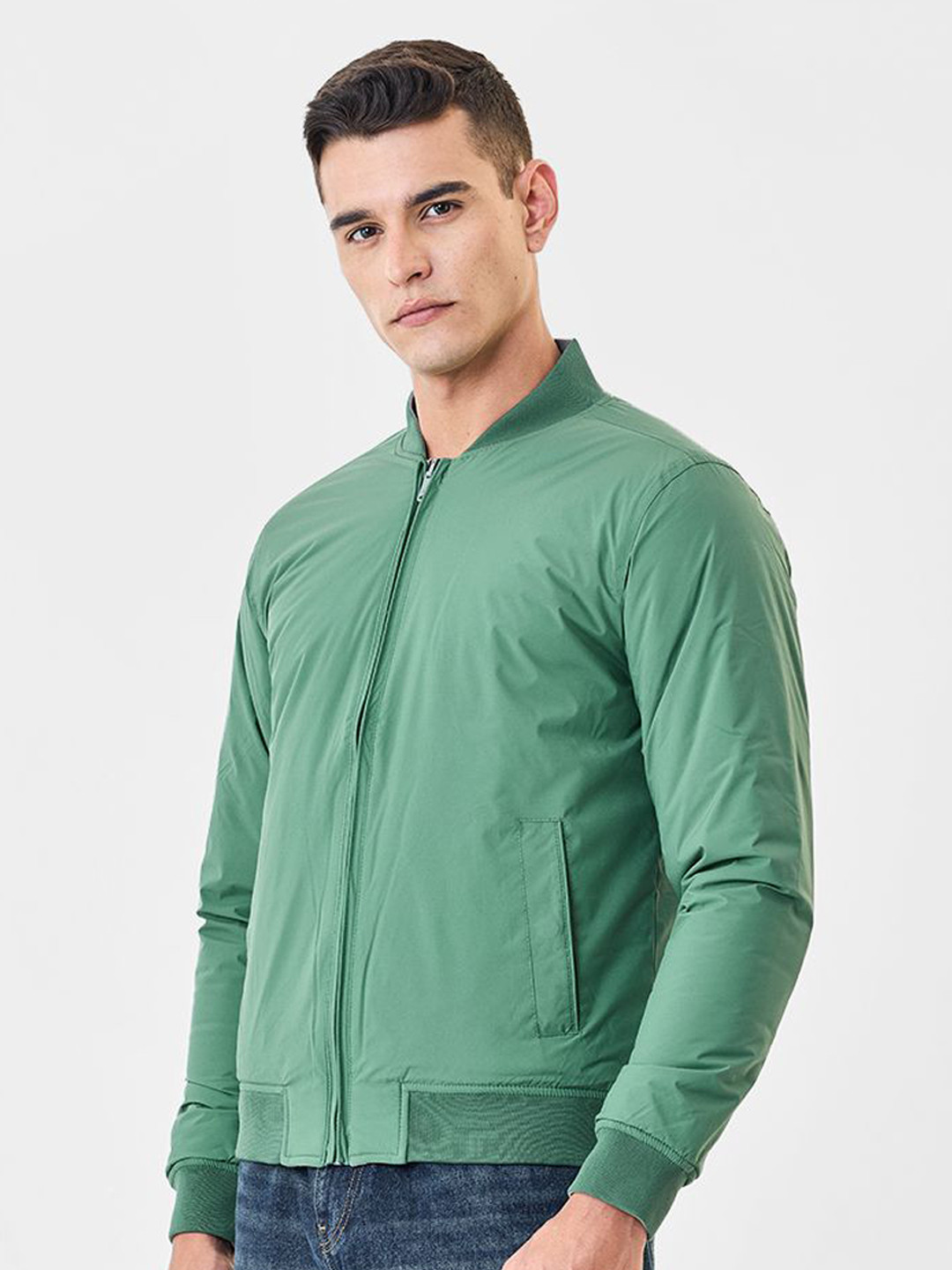 Snitch Men Reversible Collarless Padded Jacket