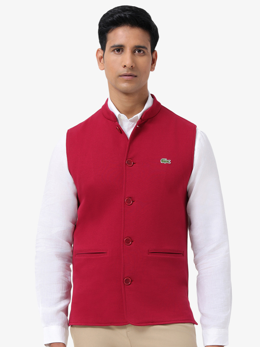 Lacoste Men Lightweight Maroon Jacket
