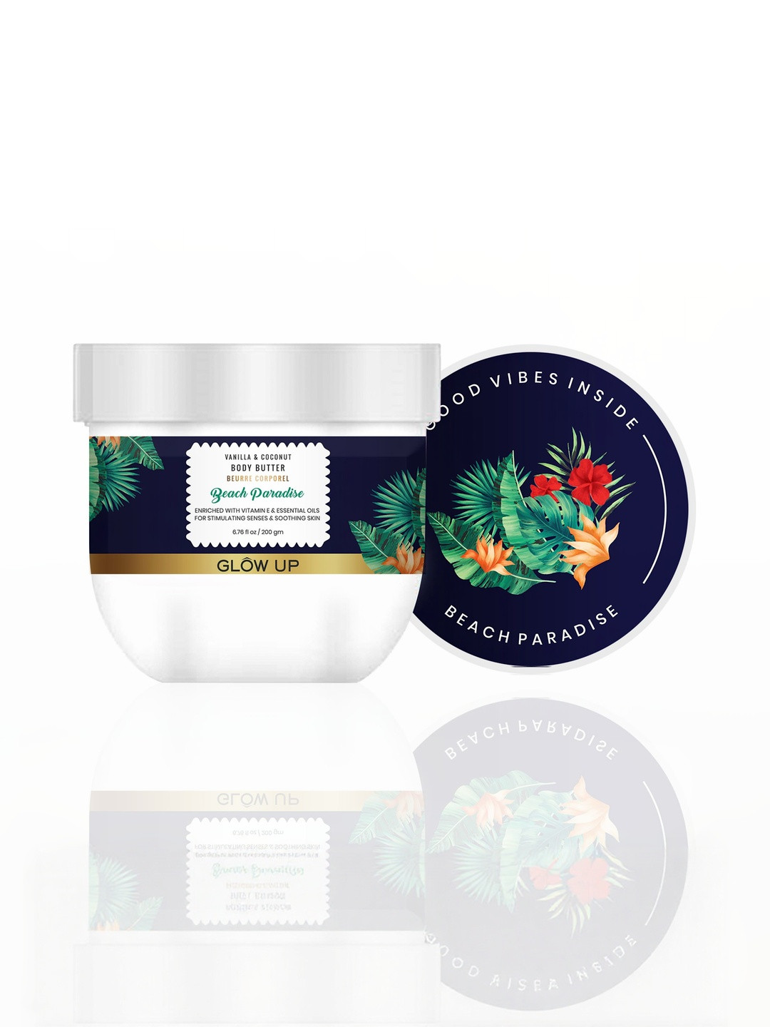 GLOW UP Beach Paradise Body Butter with Vanilla & Coconut - 200 g