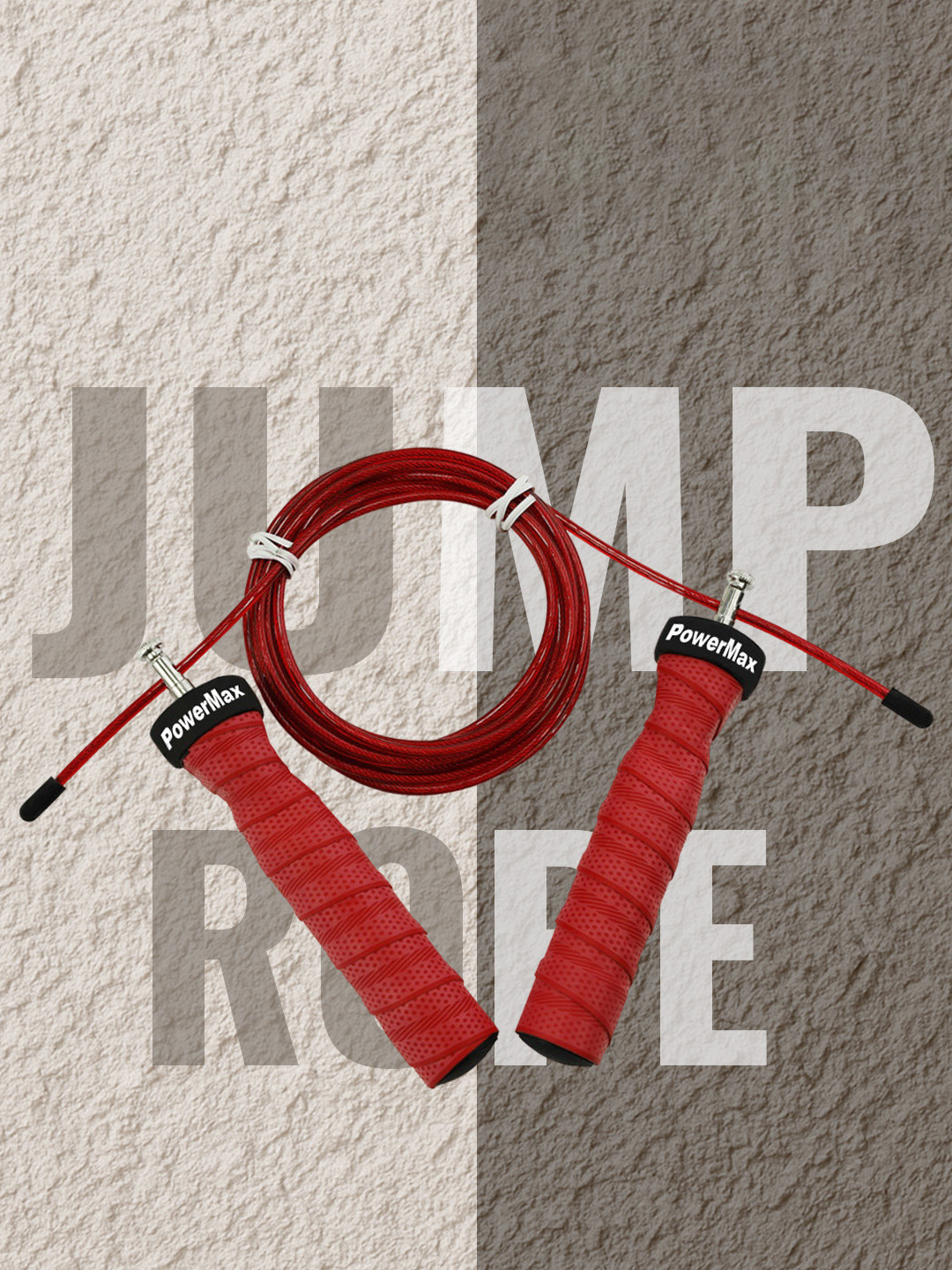 PowerMax Fitness JS-3-RD Tangle Free Skipping Rope