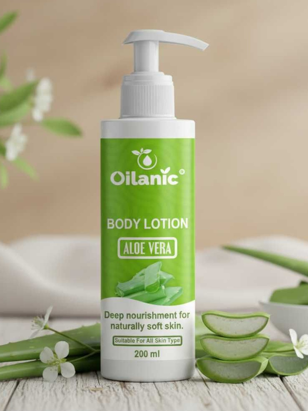 Oilanic Aloe Vera Body Lotion For Deep Nourishment - 200 ml