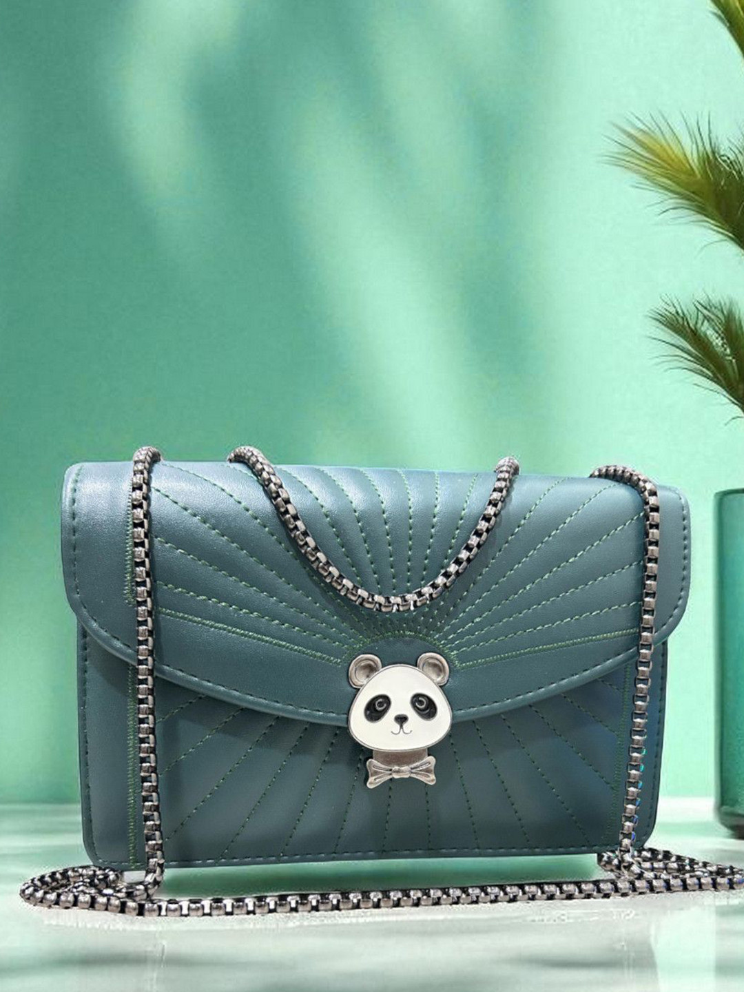 CLARIS JAMES Women Self Design Embroidered One Handle Sling Bag