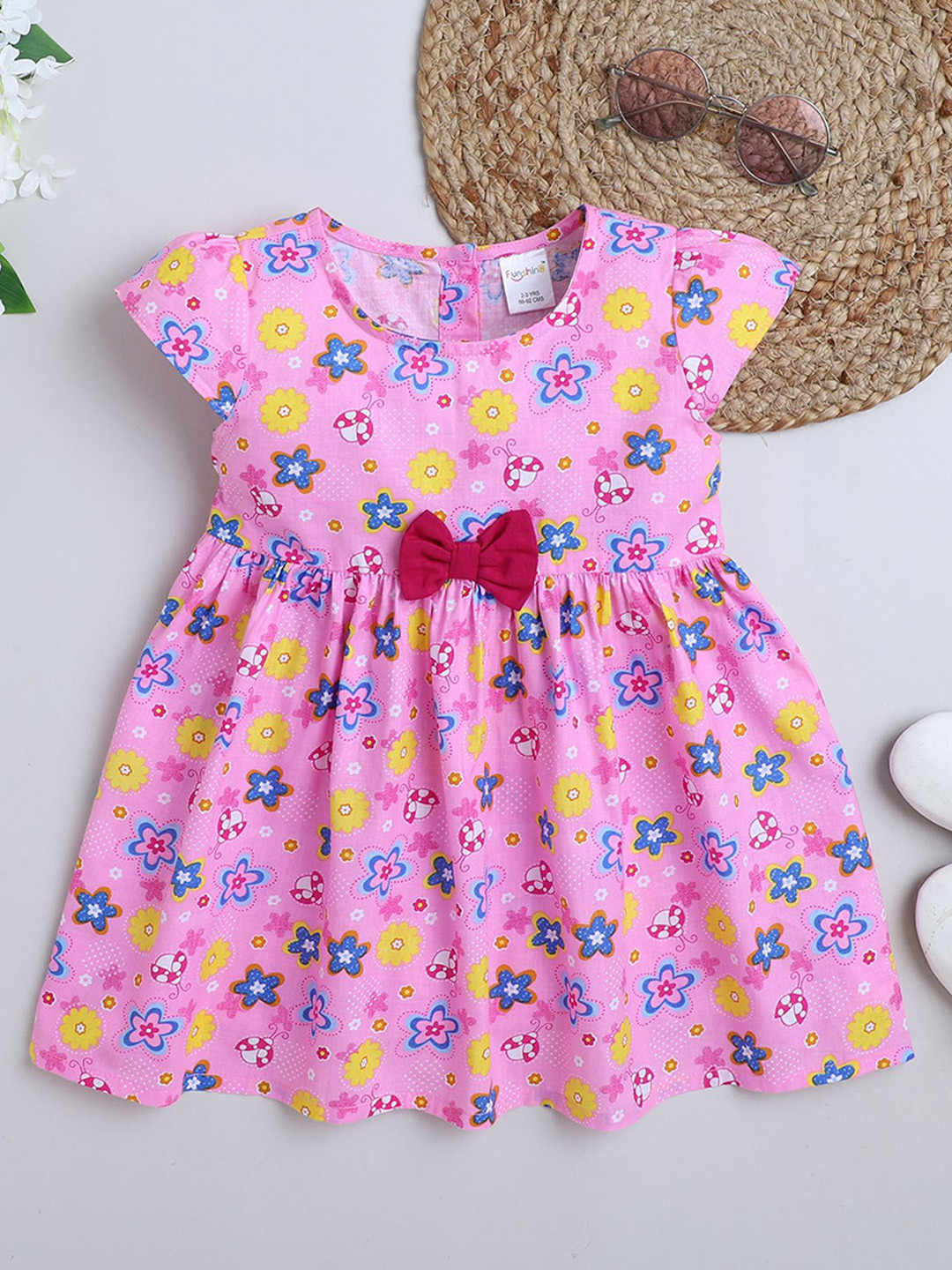 Funshine Print Fit & Flare Dress