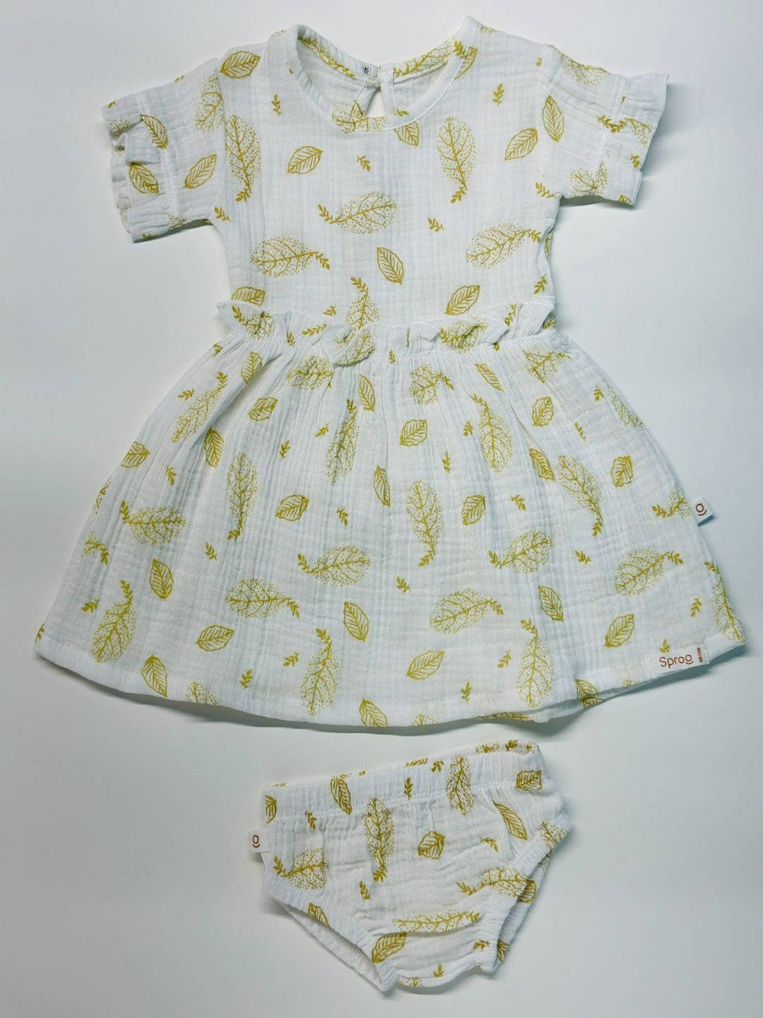 SPROG COLLECTION Girls Cotton Printed Fit & Flare Dress