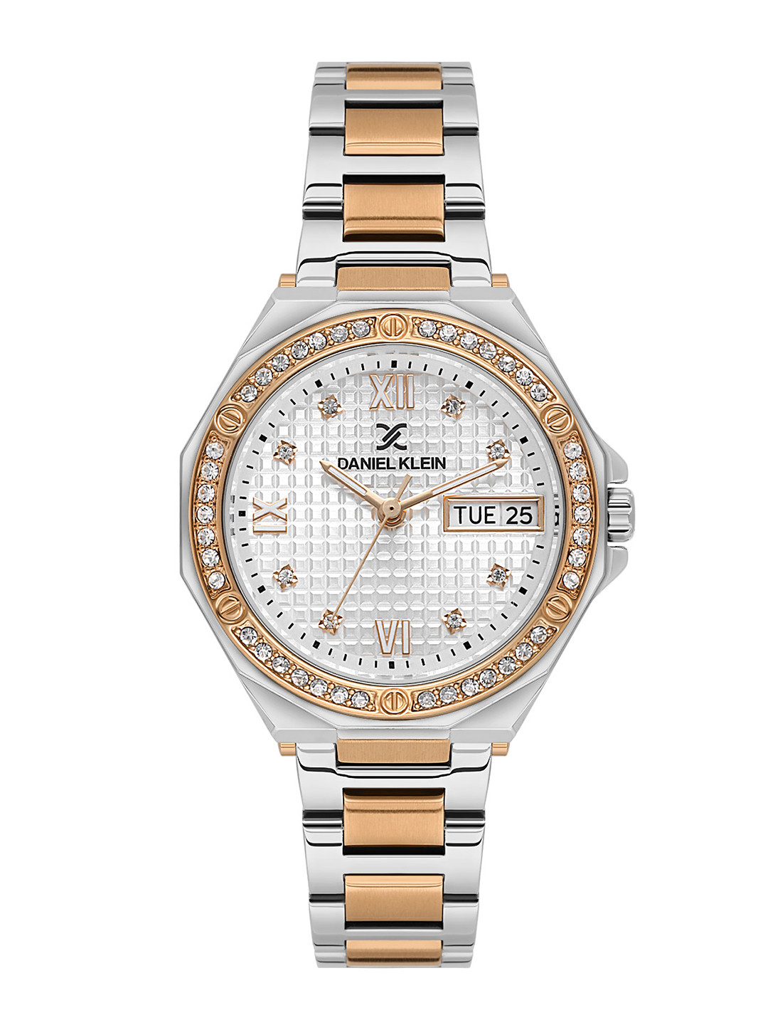 Daniel Klein Women Embellished Dial Analogue Automatic Watch DK.1.13931-6_N