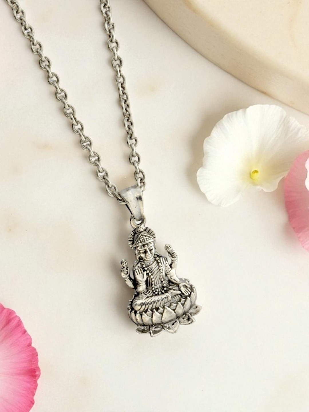 Azita 925 Sterling Silver Unisex Lakshmi Maa pendant