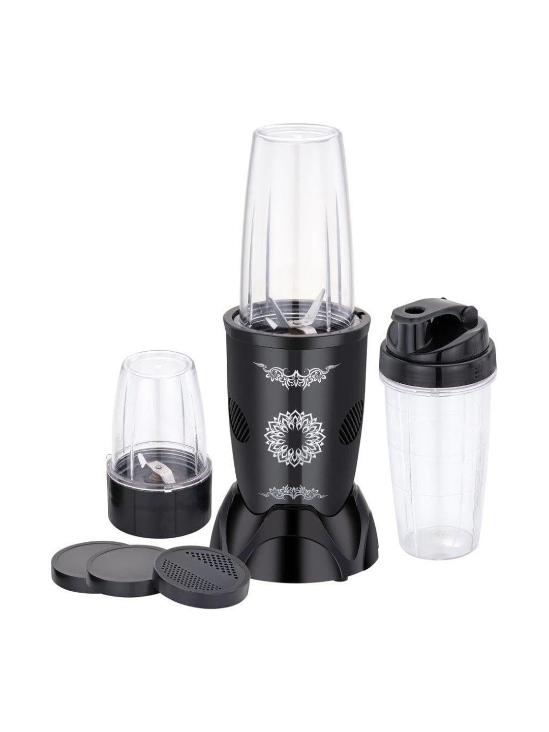 sowbhagya Black Stainless Steel Portable Wet Grinding 3 Jars Wet And Dry Grinder 450W