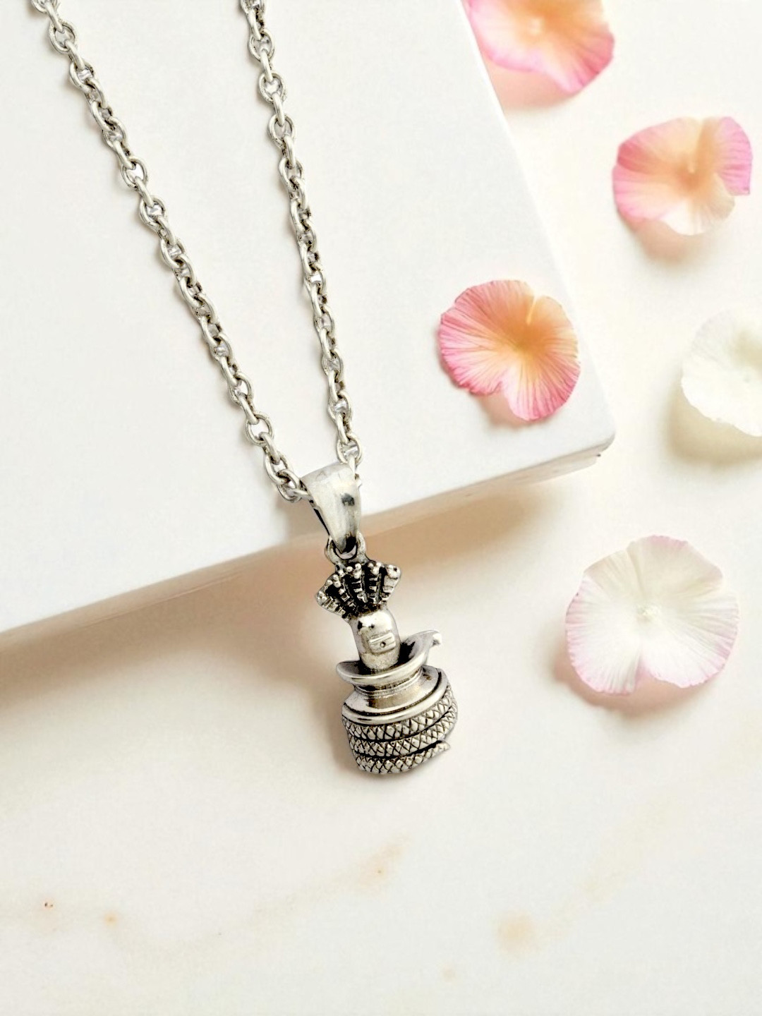 Azita 925 Sterling Silver Unisex Shivling Large pendant