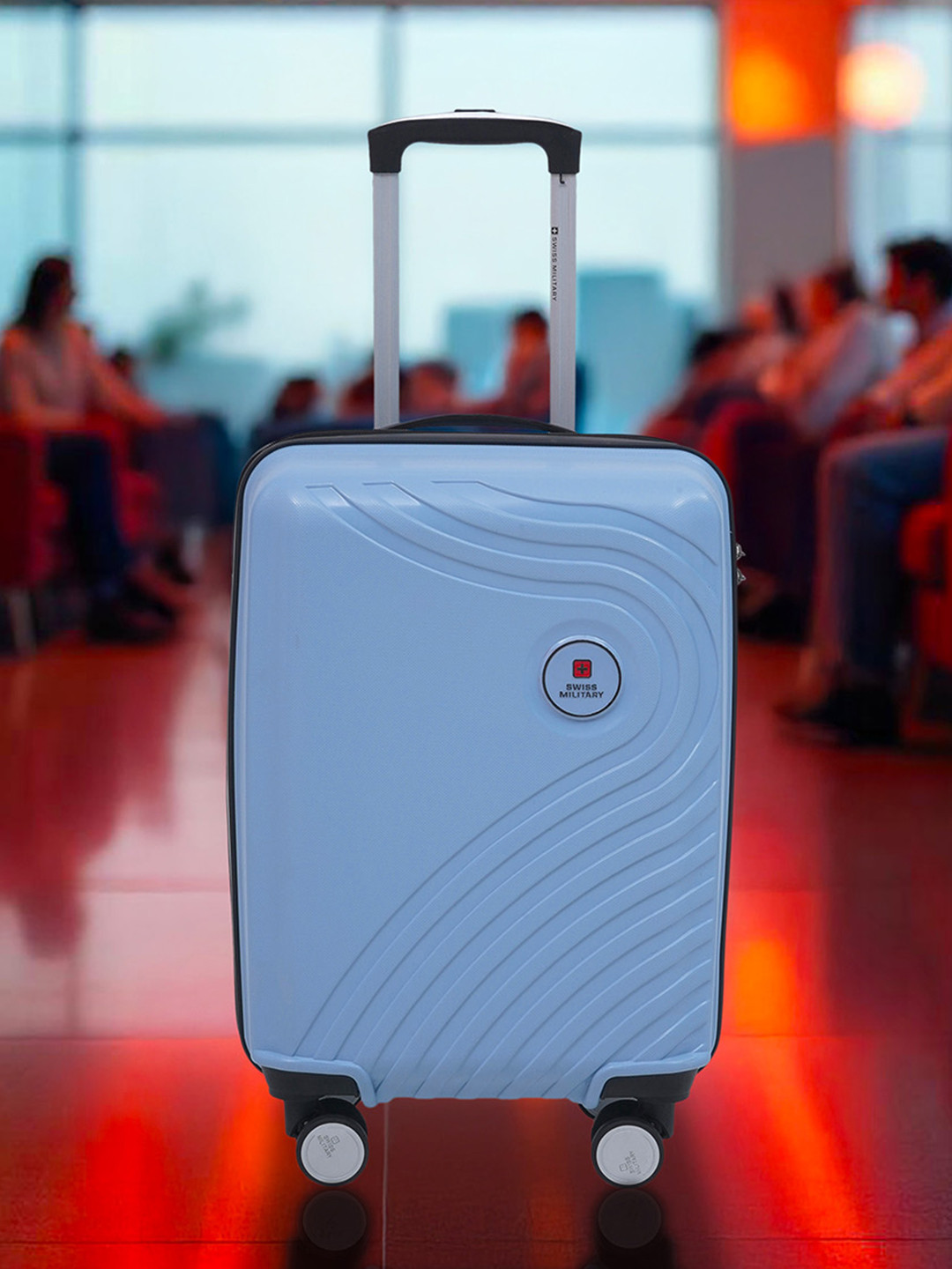 SWISS MILITARY MilesPro Striped Hard Sided Travel Bag