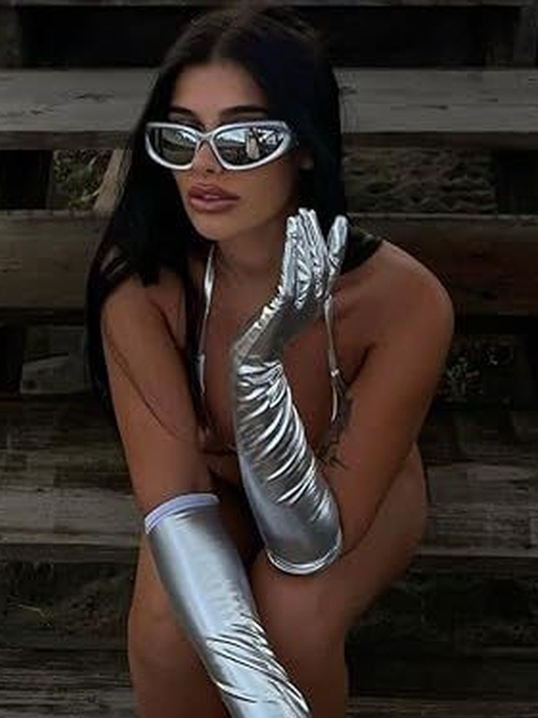 Arzonai Unisex Full Rim Rectangle Sunglasses MA-905-SILVER-SILVER-MIRROR-G