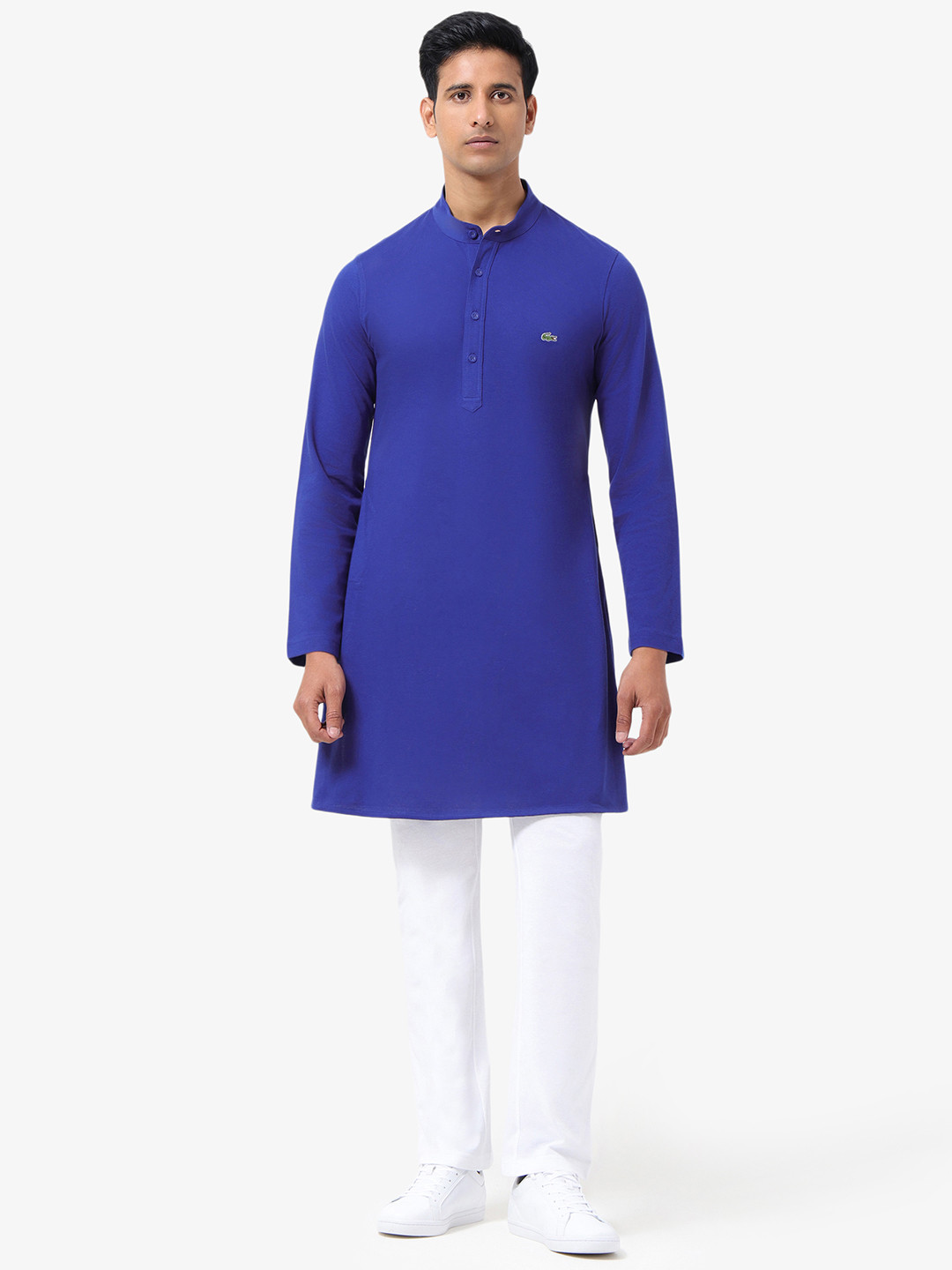Lacoste Men Solid Daily Pure Cotton Straight Kurta