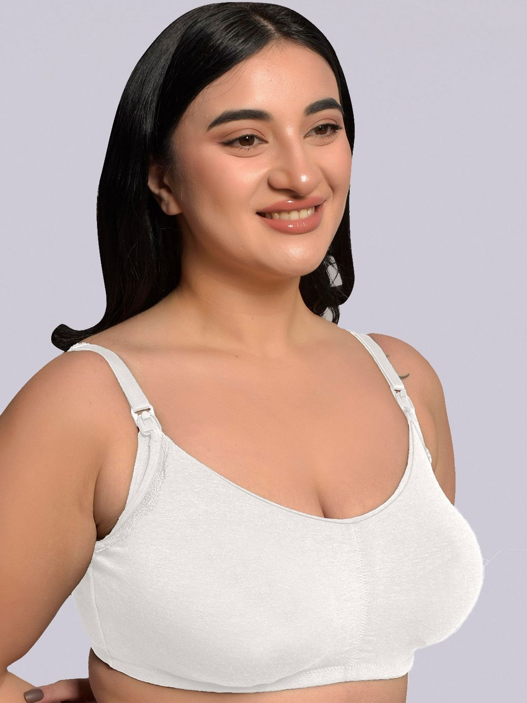 Inner Sense Women Plus Size Removable Padded Anti Odour Anti Microbial Materity Bra