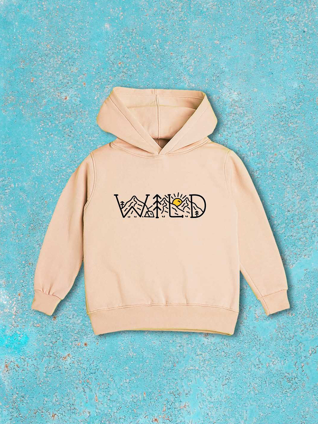 NUSYL Boys Wild Mountain Printed Hooded Sweatshirt