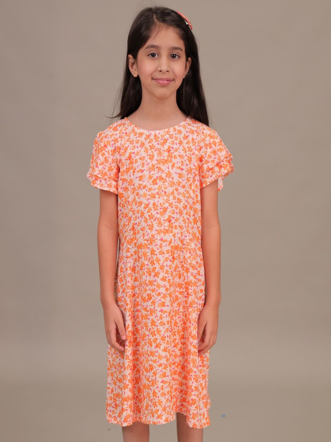 Grit N Groove Floral Print A-Line Dress