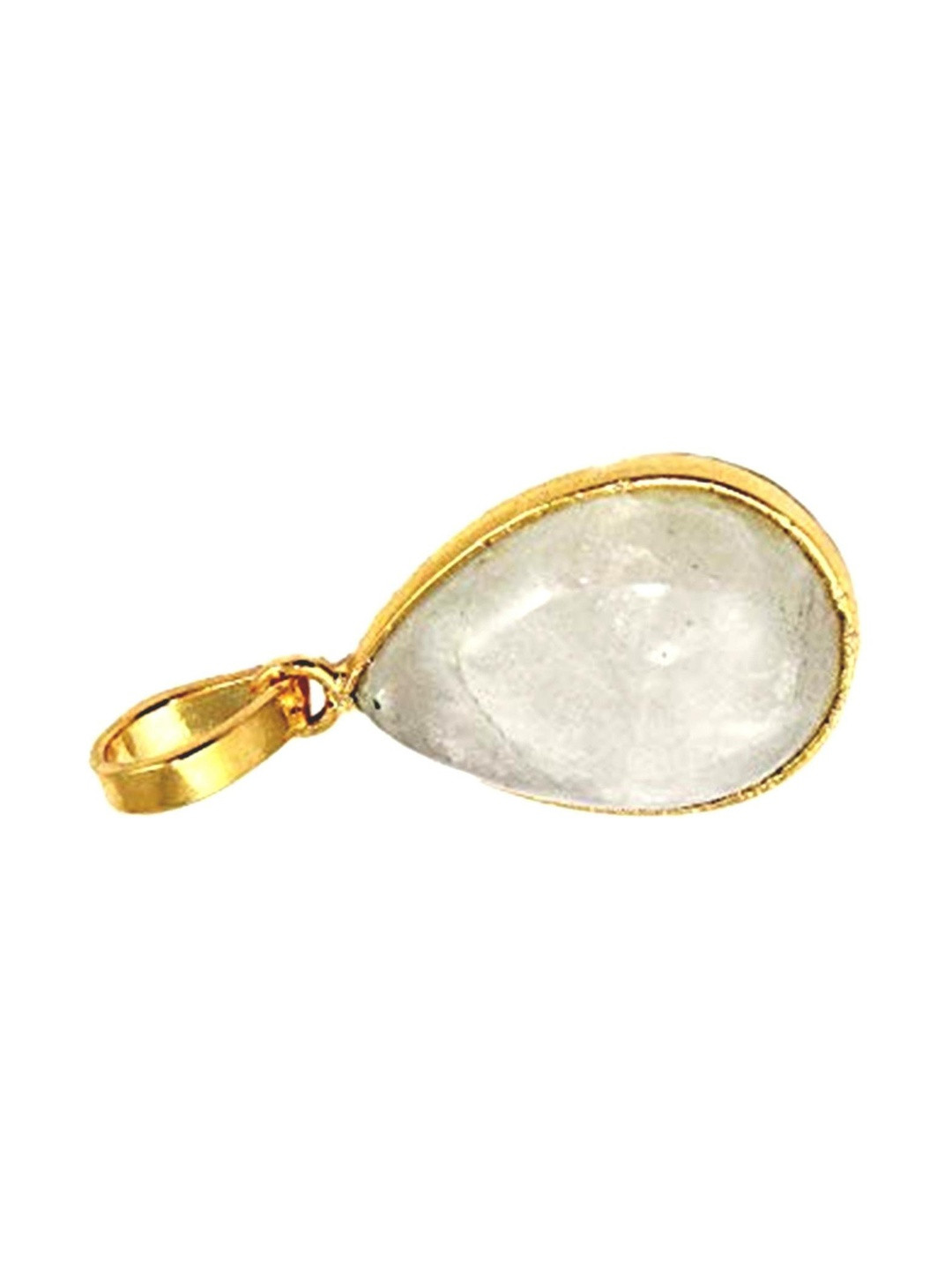 RAVIOUR LIFESTYLE Unisex Original Gemstone Asthdhatu Moonstone Teardrop Shaped Pendants